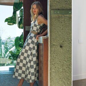 Vrg.Grl Emil Linen Midi Dress Asta